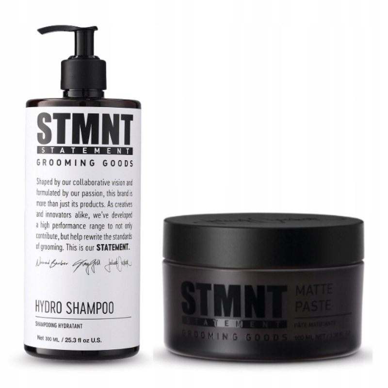 Stmnt Statement Hydro szampon 300ml Matte pasta 100ml utrwalająca
