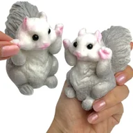 Zabawki sensoryczne - Gniotek Wiewiórka Antystresowa 7x7x5 - miniaturka - grafika 1