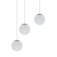 Lampy sufitowe - Lampa wisząca glamour EDEM AZ6020 Azzardo LED 21W 3000K przezroczysta złota - miniaturka - grafika 1