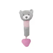 Karuzele dla niemowląt - Zabawka z dźwiękiem miś różowy 17cm Tulilo - miniaturka - grafika 1