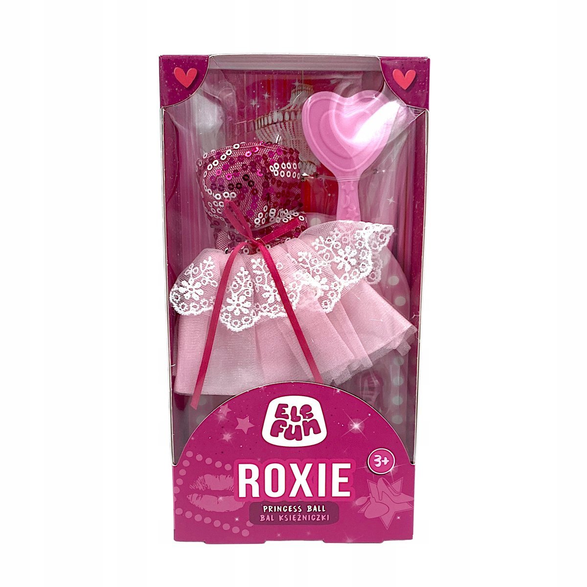 Elefun Roxie Princess Ball Bal księżniczki Ubranko różowe