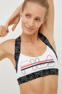 Bielizna sportowa damska - Fila biustonosz sportowy kolor biały - miniaturka - grafika 1