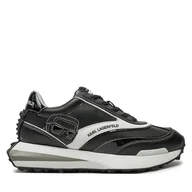 Sneakersy damskie - Sneakersy KARL LAGERFELD KL62934 Czarny - miniaturka - grafika 1