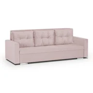 Sofy i kanapy - Kanapa sofa 3 os z funkcją spania FOLLER różowa - miniaturka - grafika 1