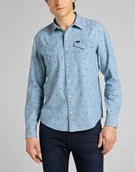 Koszule damskie - Lee Clean Reg Western Navy L66Rns35-S - LEE - miniaturka - grafika 1