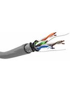 Kable miedziane - Wentronic folie SFTP Cat 5e-/geflechtgeschirmtes elastyczne przewód krosowy (4 X 2 X AWG26/7) 100 m Szary 4040849150142 - miniaturka - grafika 1