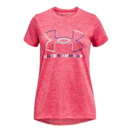 Odzież sportowa dziecięca - Koszulka dziewczęca Under Armour Tech BL Twist SS - miniaturka - grafika 1