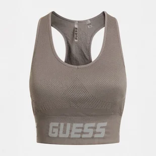 Damski Stanik sportowy GUESS TRUDY SEAMLESS ACTIV V2BP13Z3290-G1CE – Szary - Biustonosze - miniaturka - grafika 1