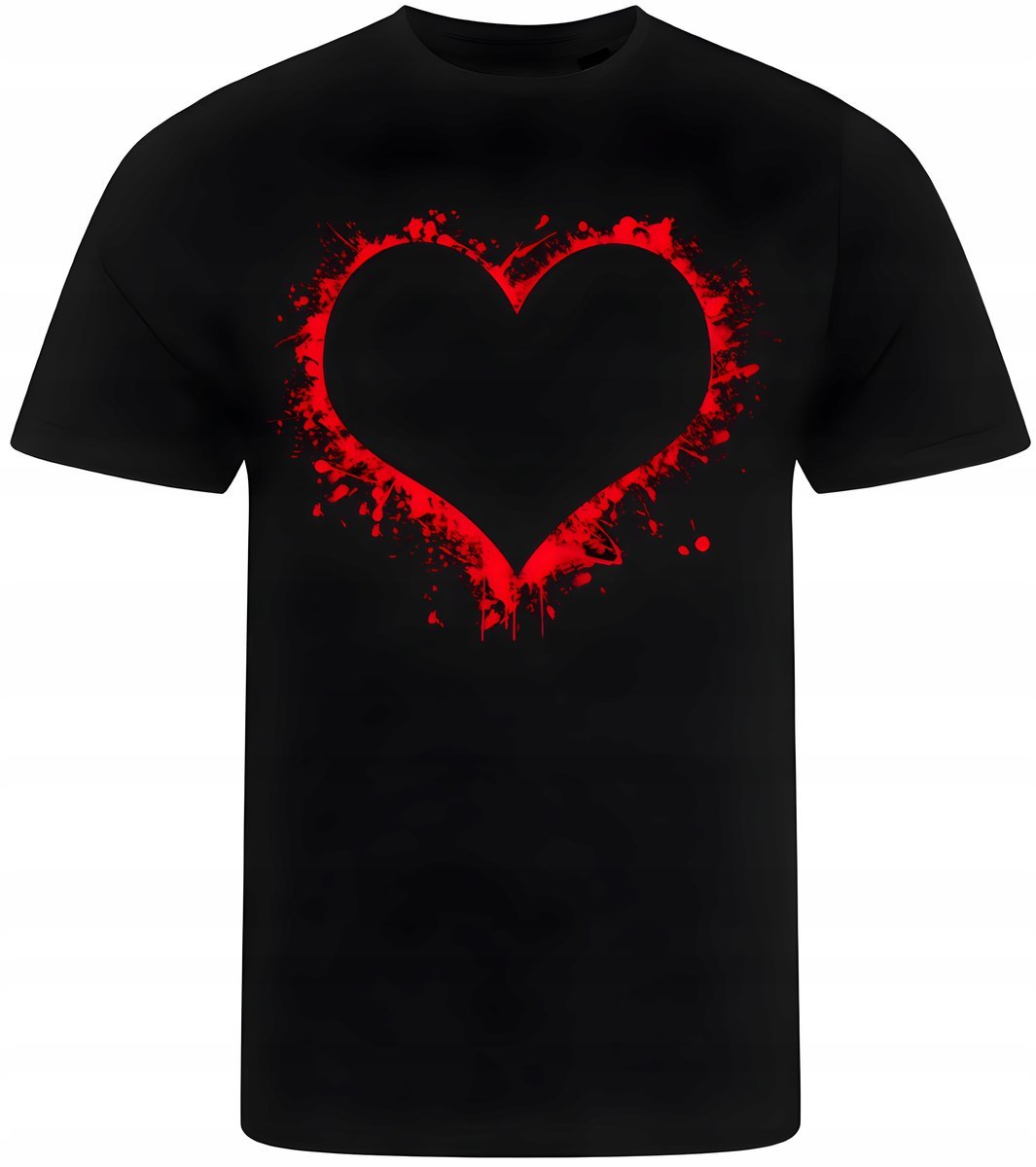 KOSZULKA MĘSKA NADRUK LOVE MIŁOŚĆ WALENTYNKI PREZENT PREMIUM 3XL