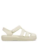 Buty dla dziewczynek - Crocs Sandały Classic Fisherman T 210626 Beżowy - miniaturka - grafika 1