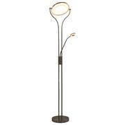 Lampy stojące - vidaXL vidaXL Lampa stojąca, 18 W, srebrna, 180 cm, przyciemniana - miniaturka - grafika 1