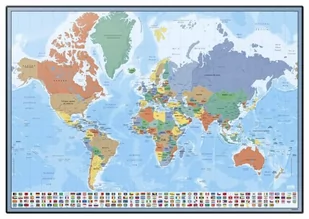 Mapa Świata - podkładka na biurko - Podkładki na biurko - miniaturka - grafika 1