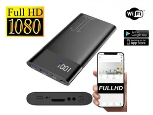 POWER BANK - Mikro Kamera WiFi FHD na Żywo (zasięg cały świat) Ukryta w PowerBanku + Zapis. - Kamery IP - miniaturka - grafika 1