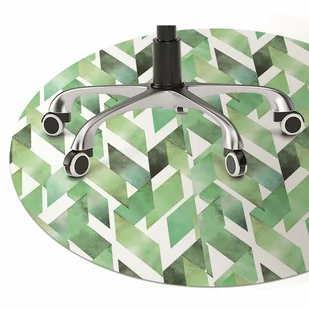 Mata pod krzesło Bałaganiarska jodełka fi100 cm - Podnóżki, podpórki, podkładki - miniaturka - grafika 1