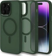 Etui i futerały do telefonów - Hello Case Etui MagSafe do Apple iPhone 13 / 14 Zielone, Pancerne, Matowe SZKŁO 9H - miniaturka - grafika 1