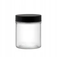 Pojemniki kuchenne - Słoik do przechowywania okrągły Milos 0,7 ml czarny DOMOTTI - miniaturka - grafika 1