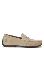 Mokasyny męskie - Polo Ralph Lauren Mokasyny Reynold 803893741004 Biały - miniaturka - grafika 1