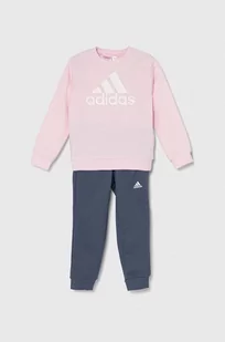 adidas dres dziecięcy kolor różowy - Dresy i komplety dla dziewczynek - miniaturka - grafika 1