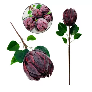 PROTEA SREBRNIK KRÓLEWSKI EGZOTYCZNE SZTUCZNE KWIATY TRAWA PAMAPSOWA DO WAZONÓW TRAWY NA TARAS - Sztuczne kwiaty - miniaturka - grafika 1