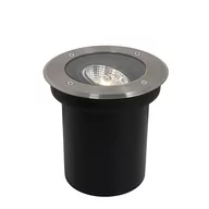 Lampy ogrodowe - QAZQA Nowoczesny reflektor zewnętrzny gruntowy stalowy AR70 z regulacją IP65 - Delux - miniaturka - grafika 1
