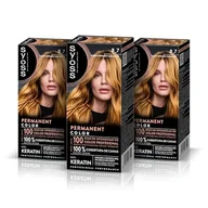 Farby do włosów i szampony koloryzujące - SYOSS Permanent Color 8-7 złoty blond cukierki, farba do włosów i maska keratynowa, do profesjonalnego pokrycia siwych włosów, trwały kolor i intensywna pielęgnacja, opakowanie 3 szt - miniaturka - grafika 1