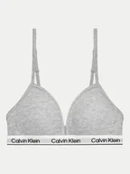 Biustonosze dla dziewczynek - Calvin Klein Underwear Biustonosz braletka G80G800629 Szary - miniaturka - grafika 1
