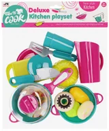 Zabawy w naśladowanie dorosłych - Zestaw kuchenny z akcesoriami - zabawka - miniaturka - grafika 1