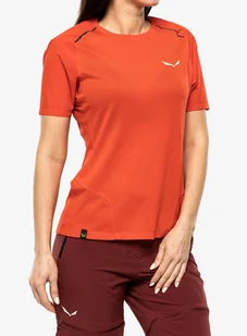 Koszulka damska Salewa Pedroc PTC Delta T-Shirt - flame - Koszulki i topy damskie - miniaturka - grafika 1