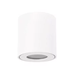 Ideus Zewnętrzna LAMPA sufitowa ZORBA DWL 03954 metalowa OPRAWA tuba outdoor IP54 biała 03954 - Lampy ogrodowe - miniaturka - grafika 1