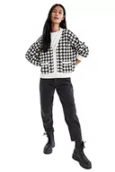 Swetry damskie - DeFacto Kardigan normalny krój dla kobiet kardigan na topy damski (czarny, L - XL), czarny, L-XL - miniaturka - grafika 1