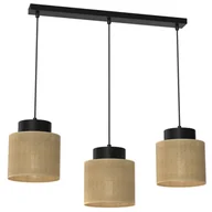 Lampy sufitowe - Lampa wisząca z trzema boho abażurami LX 5214 z serii JUTE - miniaturka - grafika 1