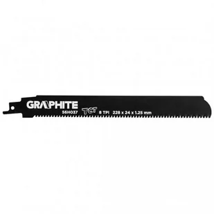 GRAPHITE Brzeszczot do piły szablastej, HM, 228 x 24 x 1.25 mm, 8TPI TOP-56H037 - Brzeszczoty - miniaturka - grafika 1