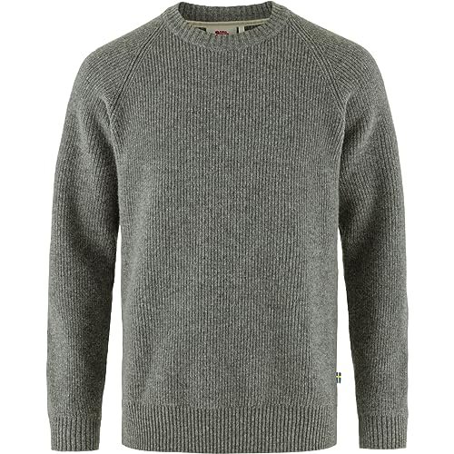 Fjallraven 87165-020 Övik Rib Sweter męski długi sweter, szary, rozmiar S