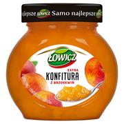 Konfitury, marmolady, powidła - Łowicz KONFITURA Z BRZOSKWIŃ NISKOSŁODZONA 240 G - miniaturka - grafika 1