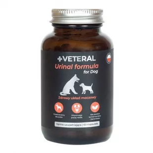 VETERAL Urinal Formula for Dog 60 kapsułek - Suplementy i witaminy dla psów - miniaturka - grafika 1