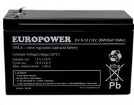 Baterie do telefonów - EUROPOWER Akumulator EV 12V 9Ah - miniaturka - grafika 1