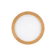 Lampy sufitowe - Okrągła, ledowa lampa sufitowa z drewna TK 18004 z serii AQUA WOOD BUK - miniaturka - grafika 1