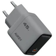 Ładowarki do telefonów - Aukey Kompaktowa Ładowarka sieciowa PA-C2 Comet 45W - miniaturka - grafika 1
