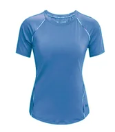 Koszulki i topy damskie - Under Armour Koszulka Fitted HeatGear Rush Scallop SS 1360852470 SM - miniaturka - grafika 1