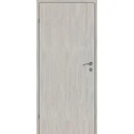 Drzwi wewnętrzne - Skrzydło drzwiowe 90L pełne dąb srebrny lakierowane 2 zawiasy lewe - miniaturka - grafika 1
