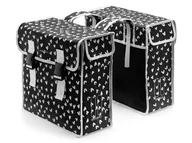 Sakwy rowerowe - Basil Sakwa miejska podwójna MARA XL 35L mocowanie na paski wodoodporny poliester czarna heart dots 8715019176982 - miniaturka - grafika 1