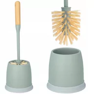 Akcesoria do wc - Szczotka do wc toalety komplet bambus toaletowa - miniaturka - grafika 1