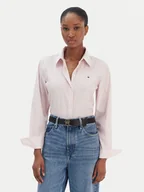 Koszule damskie - Tommy Hilfiger Koszula Ess WW0WW47169 Różowy Regular Fit - miniaturka - grafika 1