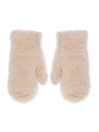 Rękawiczki sportowe damskie - Max Mara Rękawiczki Damskie Ombrato 45660623600 Beżowy - miniaturka - grafika 1
