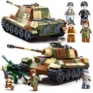 Klocki - Klocki Czołg TYGRYS KRKÓLEWSKI z WW II Panzer VI Tiger / Jagdpanther Niszcz - miniaturka - grafika 1