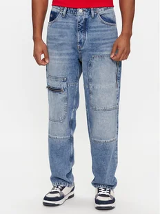 Tommy Jeans Jeansy Aiden Baggy Tapered Cargo Ah7032 DM0DM18083 Niebieski Regular Fit - Spodnie męskie - miniaturka - grafika 1