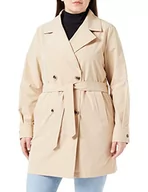 Płaszcze damskie - Vila Damski płaszcz Vimersin trencz Noos, sesame, 36 - miniaturka - grafika 1