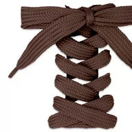 Akcesoria obuwnicze - Brązowe sznurowadła do butów obuwia płaskie klasyczne 11 mm długość 180 cm - miniaturka - grafika 1
