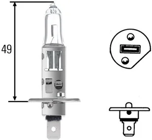 Hella ŻARÓWKA H1 12V 100W 8GH002089153 - Żarówki samochodowe - miniaturka - grafika 1
