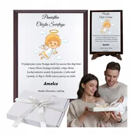 Pamiątka Chrztu Świętego - Pamiątka Chrztu Świętego Prezent na Chrzest dla dziecka DEDYKACJA GRAWER - miniaturka - grafika 1